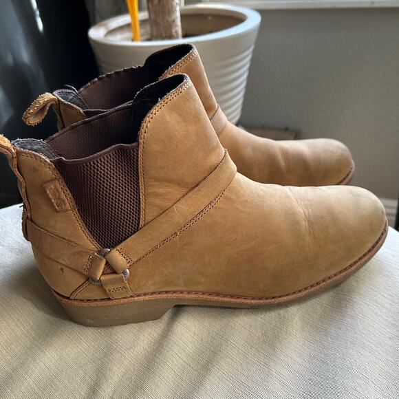 Teva Shoes - Teva Boots Womens 11 De La Vina Dos Chelsea Ankle Bootie 1017146 Brown Leather
